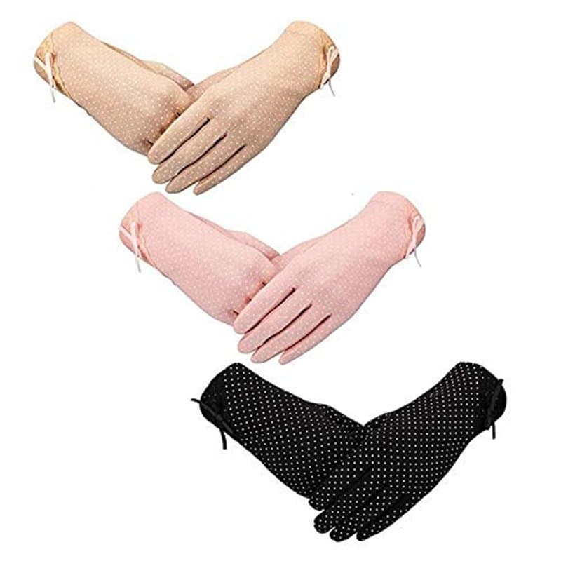 Xrten 3 Paires Gants Anti-Soleil de Femmes, Protection UV et Conduite D'été