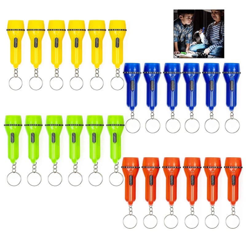 XLKJ 24 Pièces Mini Lampe de Poche LED, Lampe Torche Portable pour Enfants et Adultes pour Activité de Plein Air