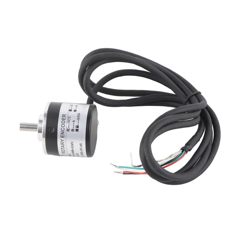 Encodeur 600 P/R 5V-24V, codeur rotatif incrémental photoélectrique à 2 phases 6mm, utilisé pour mesurer la vitesse de rotation,