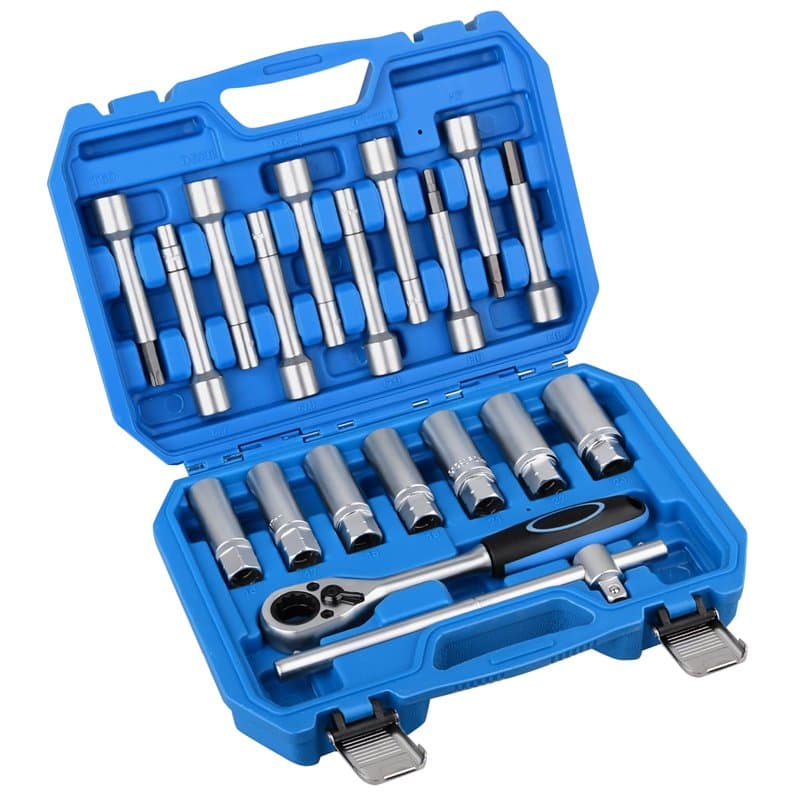 DAYUAN Jeu d'outils de 19 pièces d'amortisseurs à écrou pour jambe de suspension, palier de suspension, douille spéciale entraîn