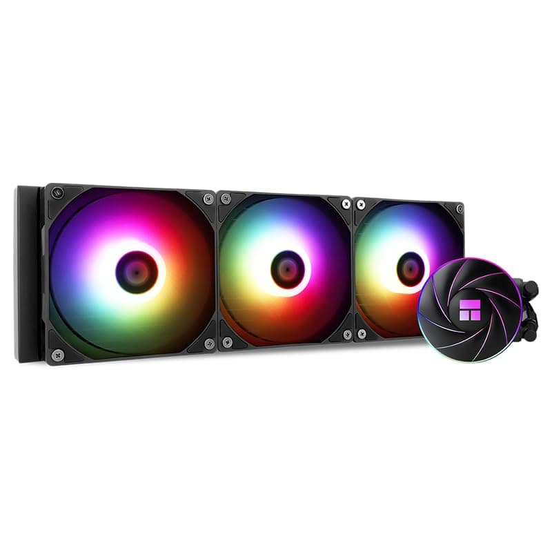 Thermalright Aqua Elite 360 ARGB Refroidisseur de processeur liquide 360 AIO 3 ventilateurs PWM de 120 mm pour AMD/AM4/AM5, INTE