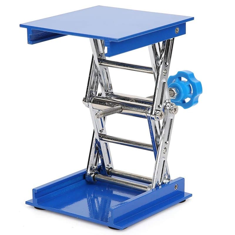 Tables Élévatrices de Laboratoire, Support de Plate-forme de Levage en aluminium pour laboratoire Bleu Plaqué Support de Levage