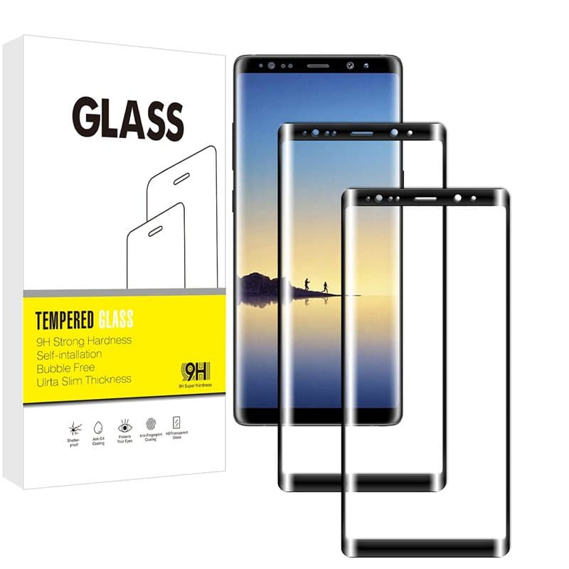pour Samsung Galaxy Note 8 3D Couverture Complète Film de Protection d'écran,Vuciya Verre Trempé,Dureté 9H Glass,Ultra Anti Rayu