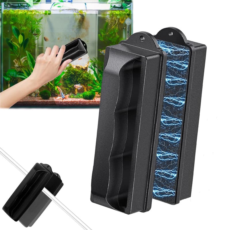 RXKFIGX Aimant Aquarium Nettoyage,Eponge Aquarium Vitre,Forte Nettoyeur de vitre magnétique,Aimant Aquarium,Eponge Aquarium Nett