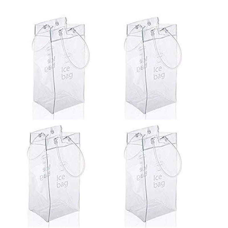 Vordas 4 Pièces Sac de Glace Vin Refroidisseur Cooler avec Poignée pour Les Pubs et Les Restaurants, la Maison, etc