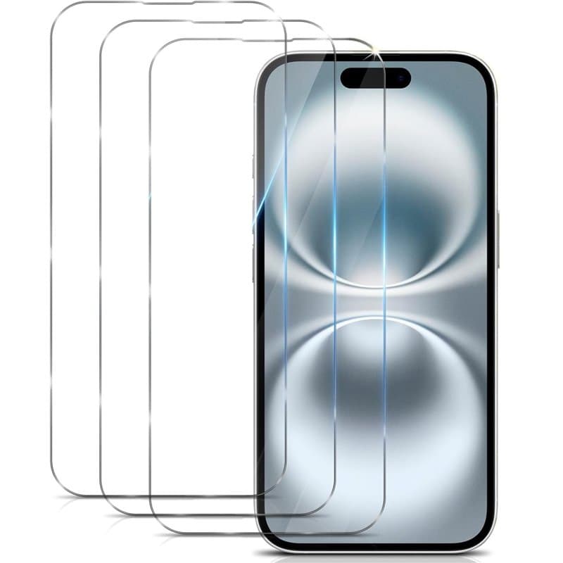 3 Pièces Verre Trempé Pour iPhone 16 Plus, iPhone 15 Pro Max, iPhone 15 Plus Film Ecran Protection écran Vitre Protecteur Résist