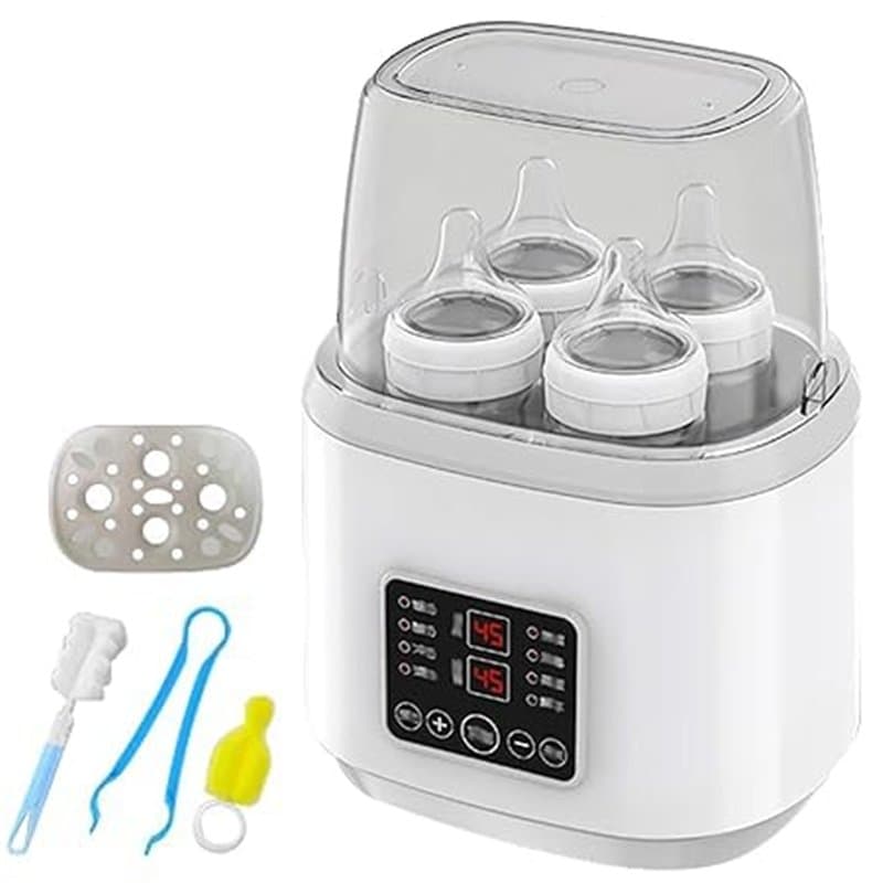 Chauffe-biberon 8 en 1 pour bébé, stérilisateur rapide pour biberons, chauffe-biberon, chauffe-biberon, chauffe-biberon, chauffe
