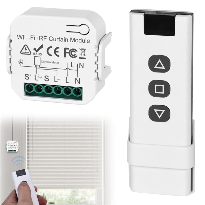 Kit de commande de volet roulant sans fil : interrupteur de store intelligent compatible avec interrupteur sans fil 230 V pour v