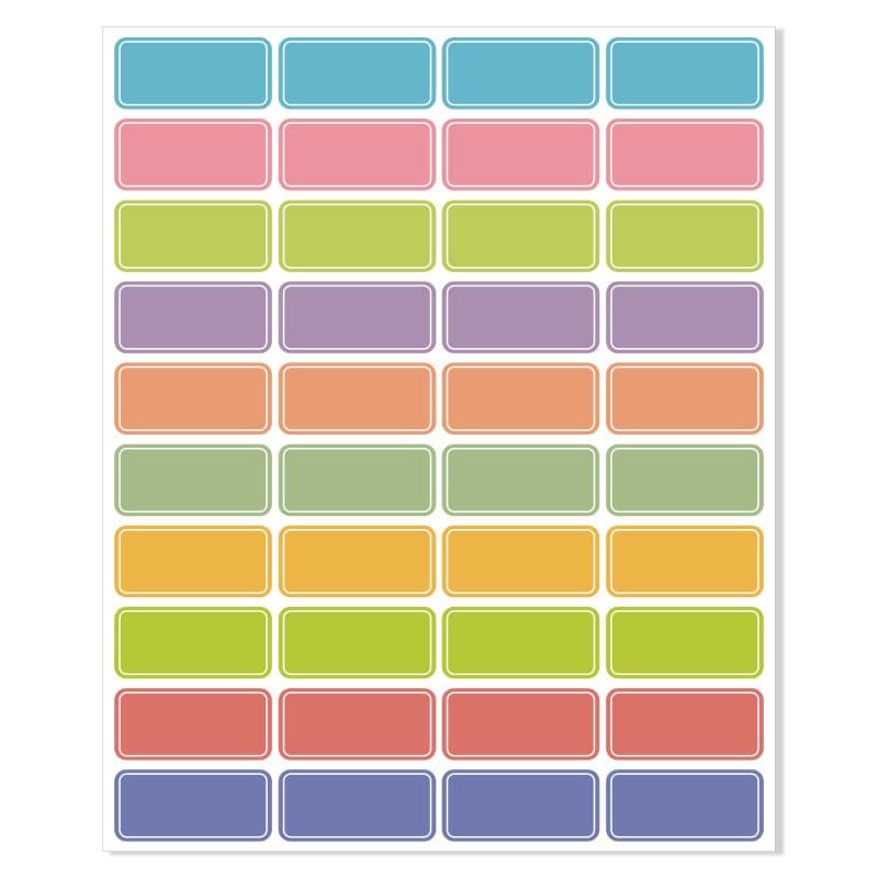 400 Pièces D'étiquettes De Codage Couleur Etiquettes Rectangulaires Autocollantes Petites Étiquettes De Déménagement Badges (10