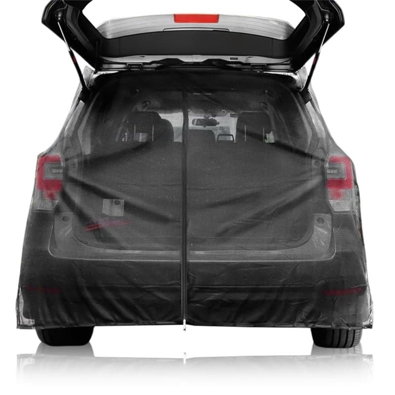 Aoreun Moustiquaire pour Hayon, Pare Soleil Voiture Filet Anti-Moustique, Moustiquaire Magnétique pour Hayon de Voiture avec Fer