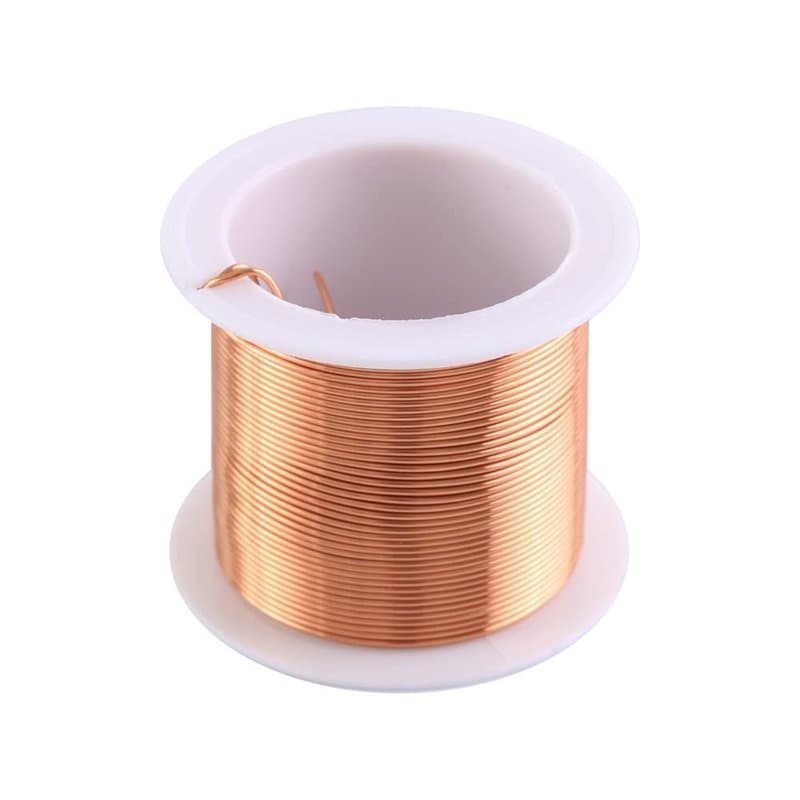 Fil de Cuivre Émaillé de 0,8mm 10m,Émaillé Fil Cuivre,Fil de Bobine D'aimant de Fil D'enroulement D'aimant pour Connecter ou Sou