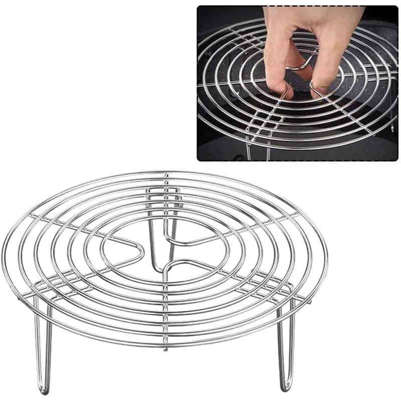 KAIAIWLUO Cuisson À La Vapeur Rack,Grille De Cuisson Ronde à Vapeur en Acier Inoxydable Grilles De Refroidissement pour La Cuiss