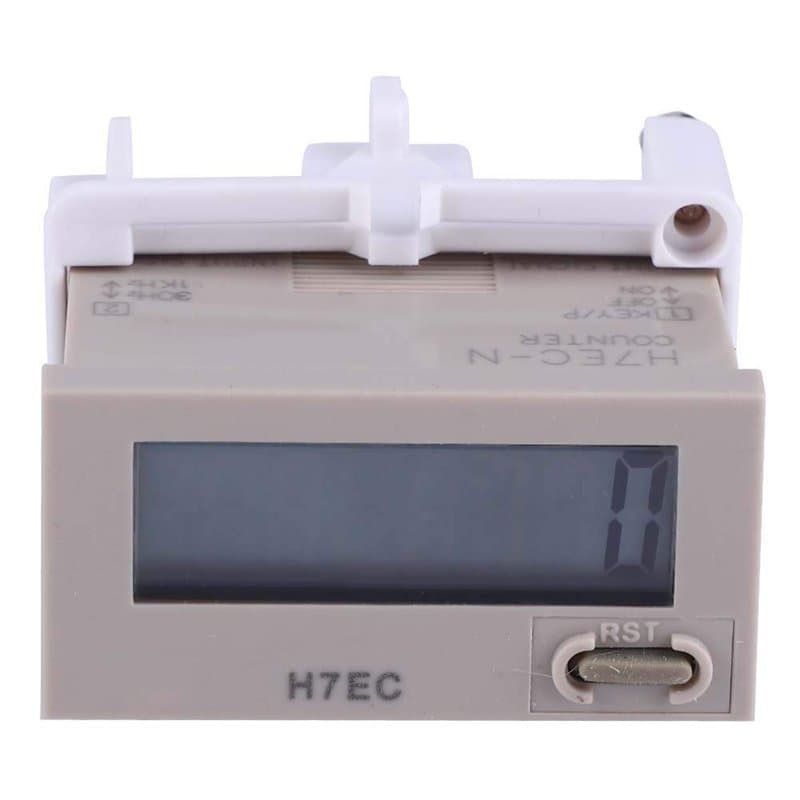 H7EC-N sans tension d'entrée LED Compteur numérique Compteur Compteur électrique numérique Affichage LCD à 8 chiffres 0-99999999
