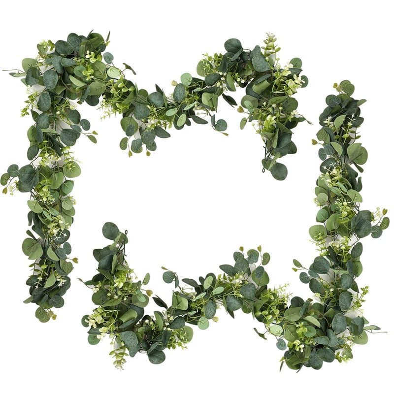 D'eucalyptus Artificielles Guirlandes 1,8 m guirlandes d'eucalyptus artificielles Artificielle à Suspendre pour Mariage Jardin S