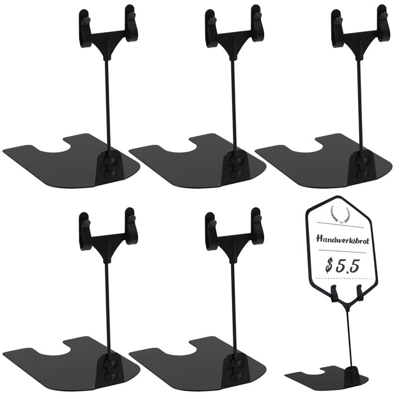 étiquette Porte Prix Clip Support - Présentoir en Métal pour L'affichage des Carte de Place Plaque Nominative Restaurant Superma