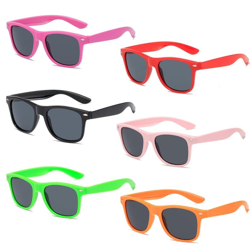 FIBOUND 6 Pièces Lunettes de Soleil de Protection, Lunettes de Soleil pour Adolescentes, Lunettes de Soleil pour Enfants, Lunett
