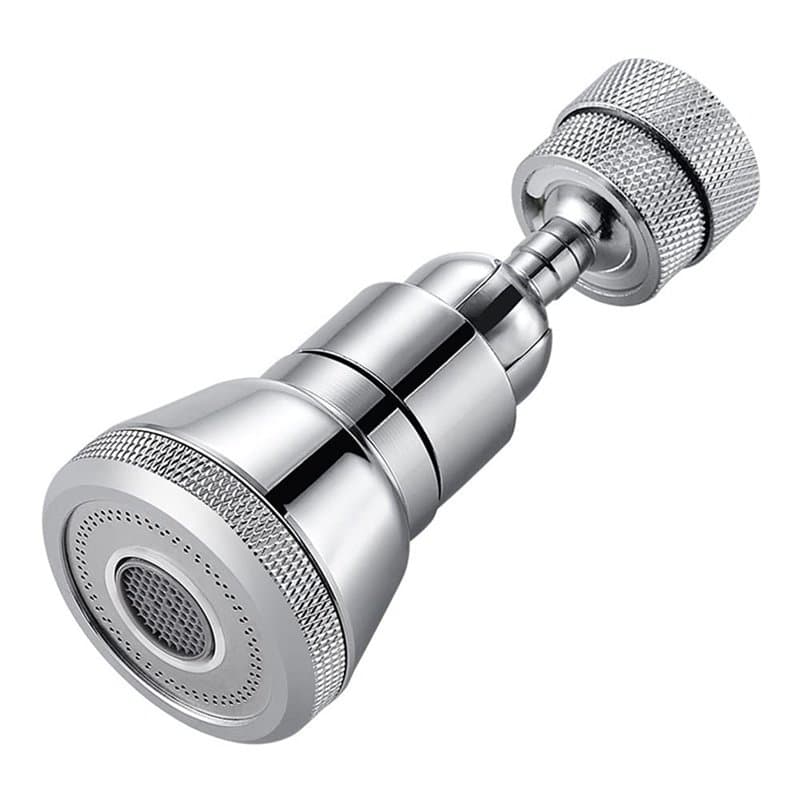 Aérateur de Robinet Rotatif, Mousseur Robinet de Cuisine, Aérateur de Robinet, Orientable à 720°, avec Filtre à 4 Couches, Empêc
