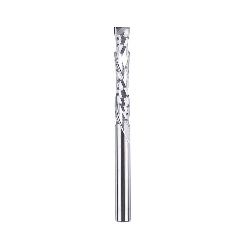 SpeTool Up&Down Fraise Defonceuse 4mm Diamètre de la tige Fraise CNC Fraise a Rainurer Fraise Hélicoïdal 25mm Longueur de coupe