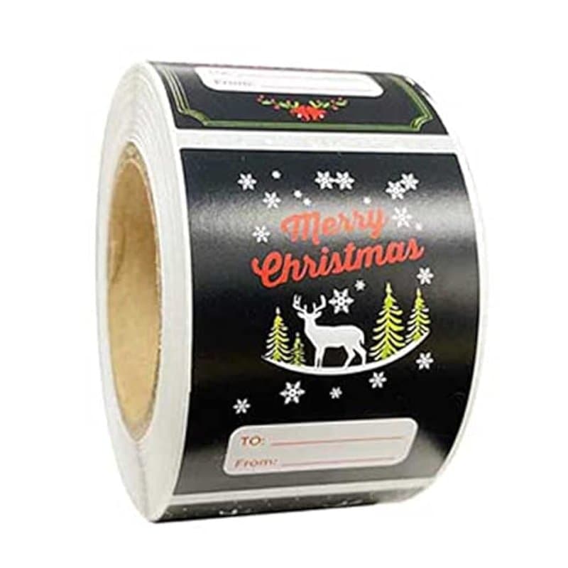 NT-ling Lot de 300 étiquettes autocollantes de Noël, étiquettes de cadeaux autocollantes pour Noël, mariage, vacances