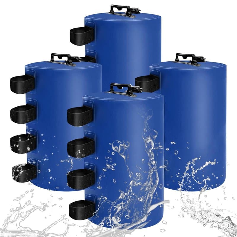 MRWiZMS Paquet de 4 Poids de Water Bag Gazebo,Bleu4 Pièces/Ensemble,Poids pour Les Jambes, Poids pour Jambes, tentes Pare-Soleil