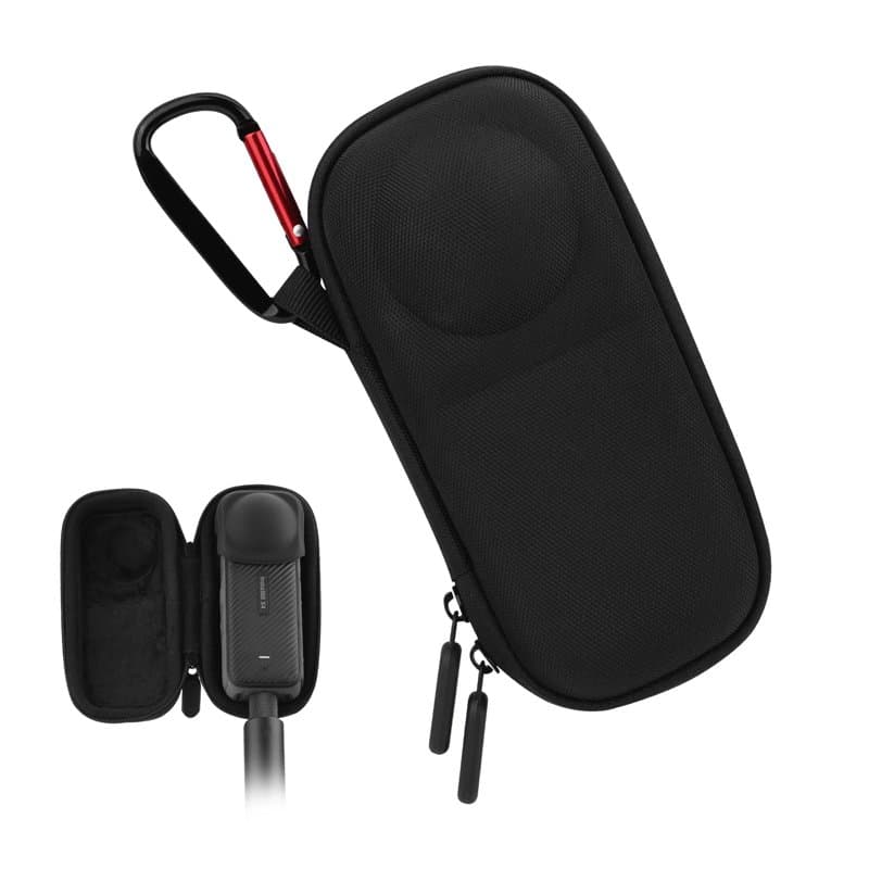 BRDRC Petit étui portable pour Insta360 X4 X5 (pour bouchon d'objectif d'origine), sac de transport, housse de protection, coque