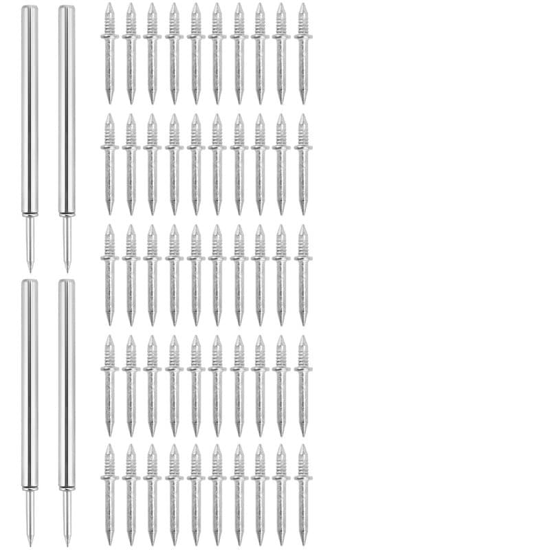 QWORK® 400 Pièces Clous à Double Tête, Clous Sans Couture pour Plinthes