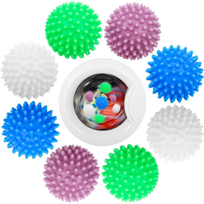 8 Pièces Boule Séche Linge, Balle de Séchage Séche Linge Réutilisables, Balle Séche Linge pour la Maison, Boule de Lavage Machin
