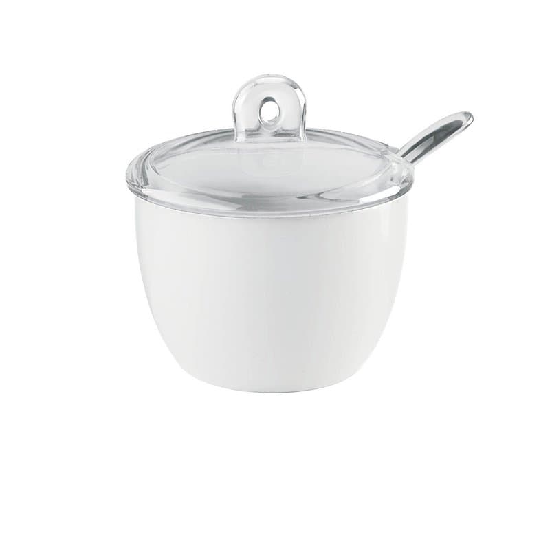 Guzzini, Sucrier Avec Petite Cuillère Gocce, 12,5 x 11,7 x h9,5 cm