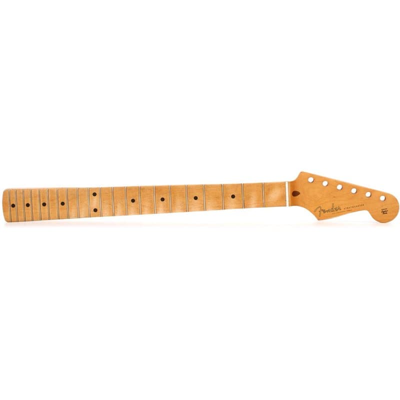 Fender® »ROAD WORN® 50'S STRATOCASTER® NECK« Manche pour Strat® - Érable - Profil Soft-V - 21 Frettes Vintage Tall