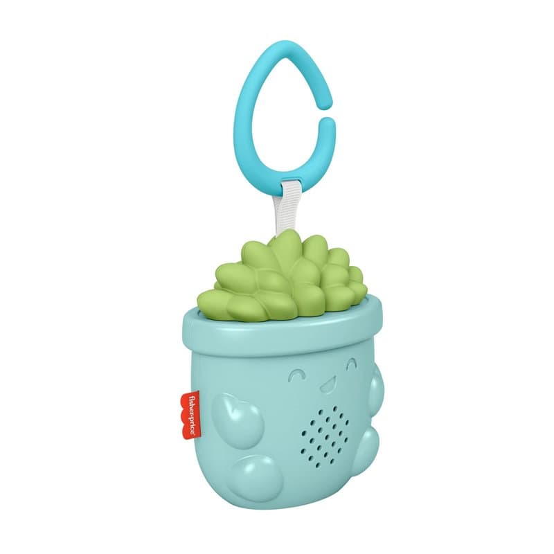 Fisher-Price Plante Sons Apaisants, veilleuse musicale avec anneau pour l'accrocher à la poussette ou la poser, dès la naissanc