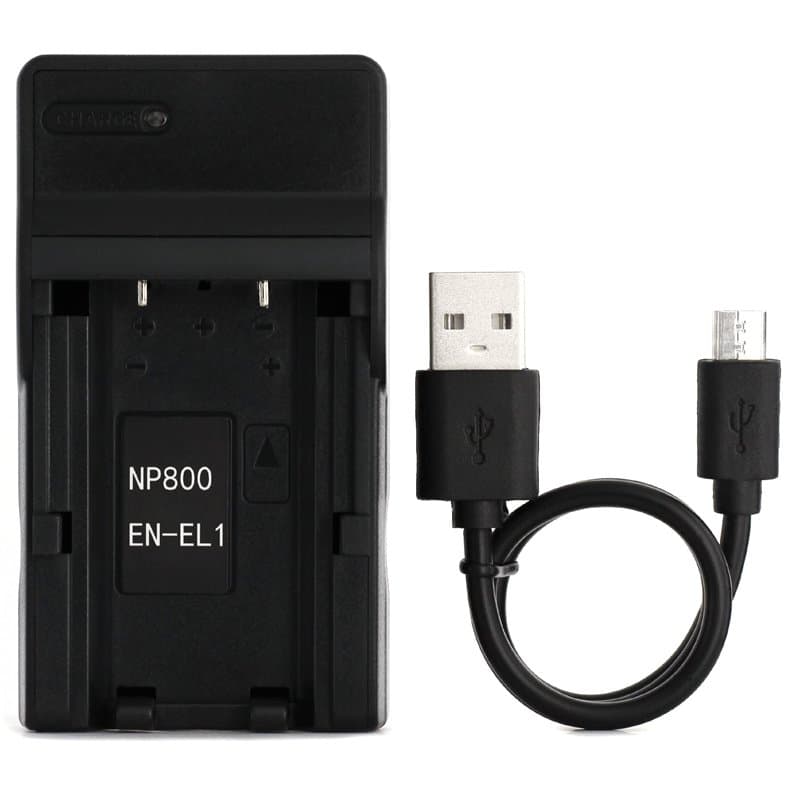 en-EL1 USB Chargeur pour Nikon COOLPIX 4300, 4500, 4800, 5000, 5400, 5700, 775, 8700, 880, 885, 995, E880 Caméra et Plus