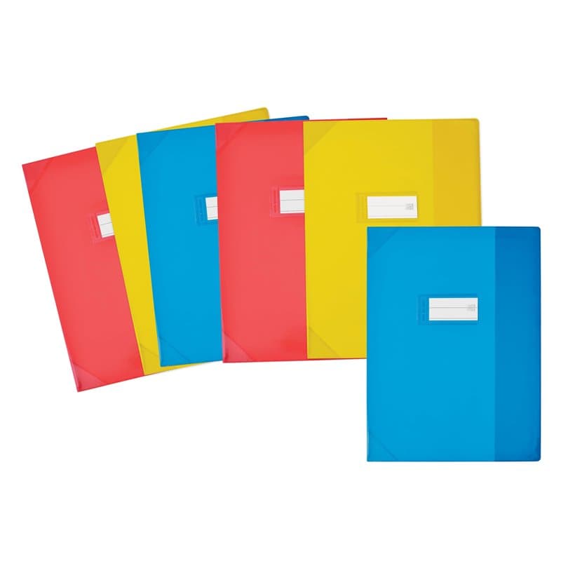 OXFORD Lot de 6 Protège-cahiers 24x32cm, Haute qualité, Couleurs Assorties