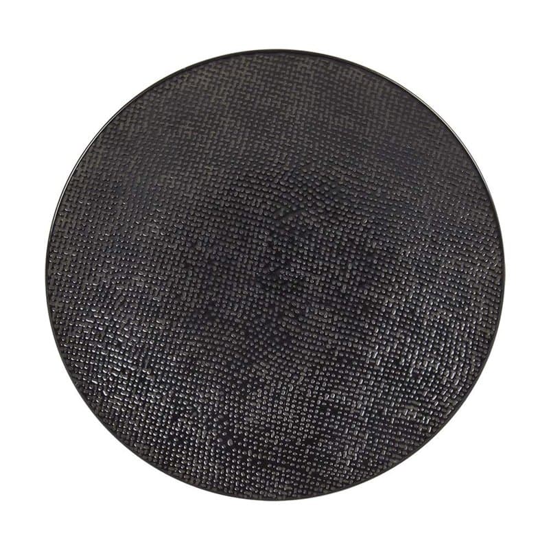 Table Passion - Assiette à dessert Vésuvio noir 20.5 cm (Lot de 6)
