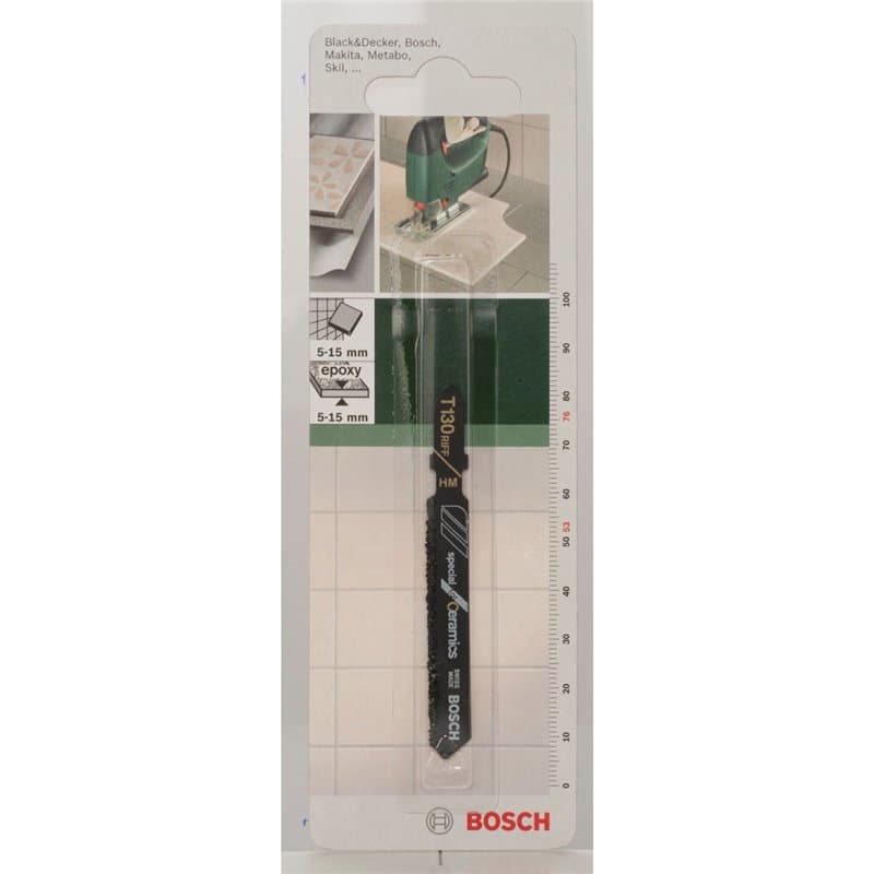 Bosch Accessories Lame de scie sauteuse T 130 RIFF Special for Ceramics (Carrelages mureaux en céramique tendre, 76 mm, accessoi