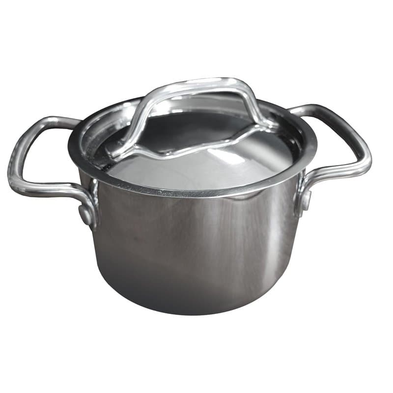 Baumalu, Mini faitout, inox, petite capacité, cuisson uniforme, compatible induction, taille mini, couleur inox