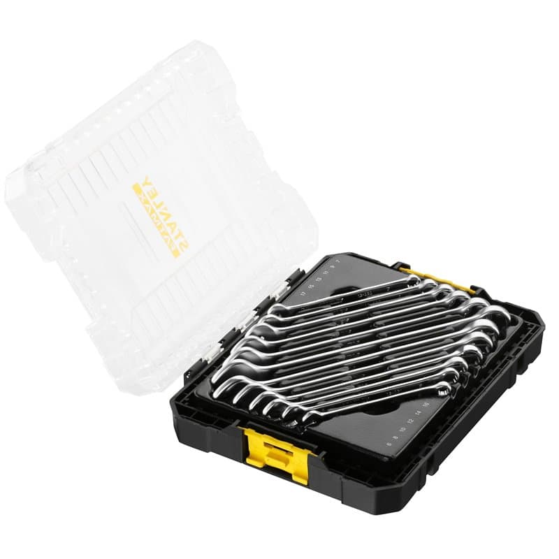 STANLEY - COFFRET CLÉS MIXTES STAKBOX M - JEU DE 12 PCS - FATMAX - FMMT98104-0