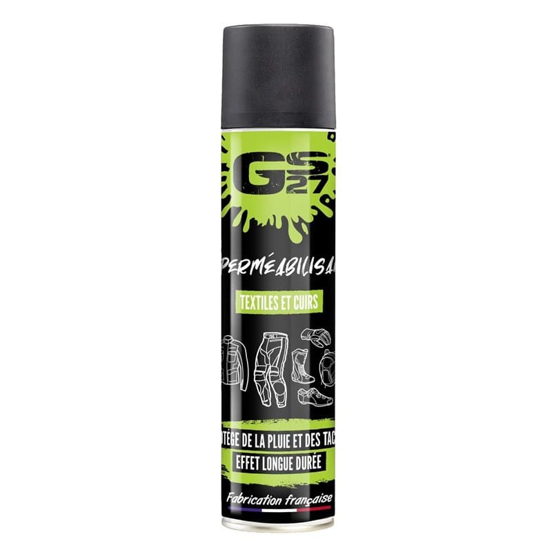 GS27 - Imperméabilisant Textiles et Cuirs GS27 Moto - Protège de la Pluie et des Tâches - Non Gras - Non Collant - 500ml