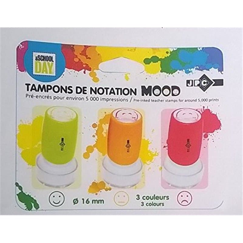 JPC Blister de 3 Tampons de Notation Environ 5000 Empreintes