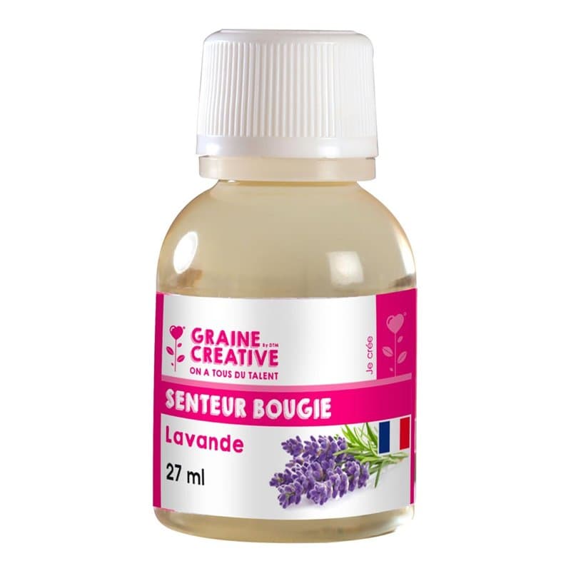 Flacon 27ml parfum liquide pour bougie et savon - Lavande