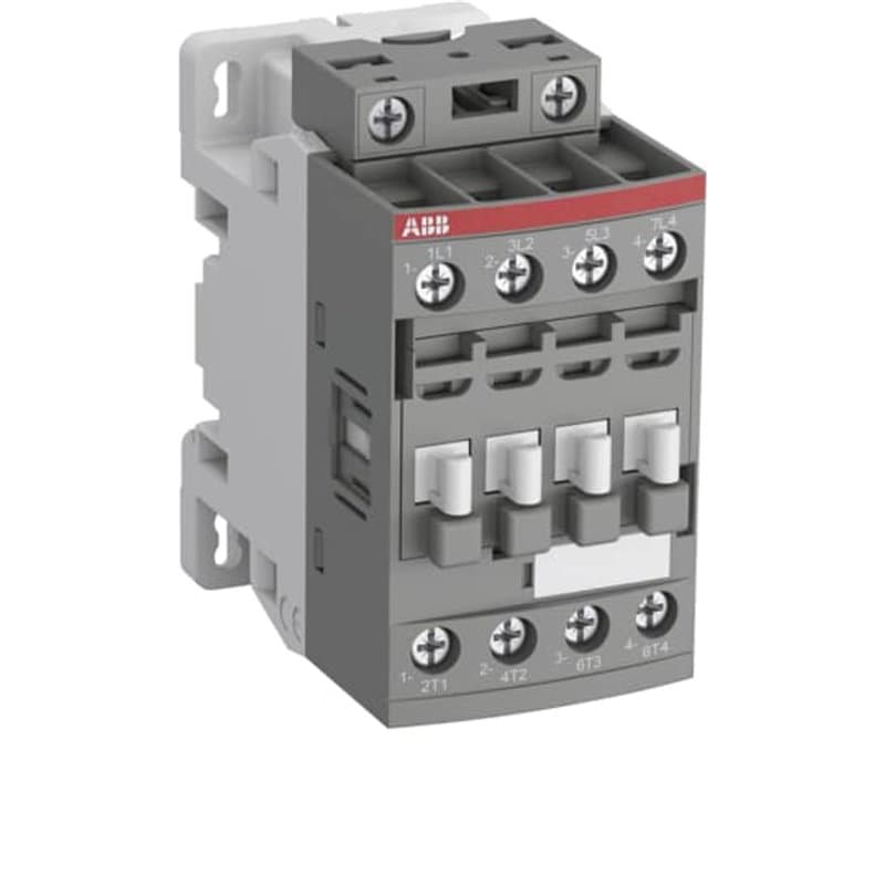 Bloc contacteur modèle AFC16-40-00-84 4 contacts principaux NO, 110V 50Hz-110-120V 60Hz, coloris gris, 7,7 x 4,5 x 8,6 centimètr