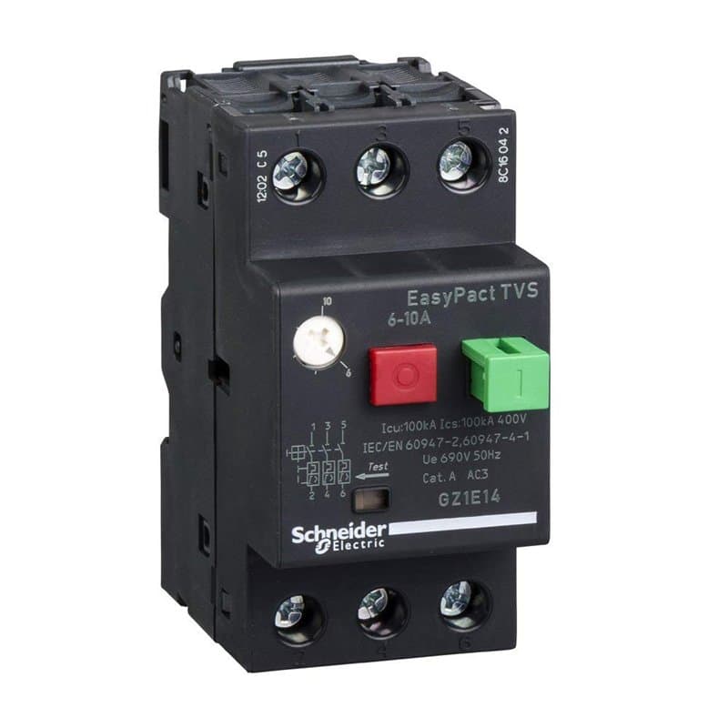 Schneider GZ1E14 EasyPact TVS Disjoncteur Moteur 6-10 A Blanc