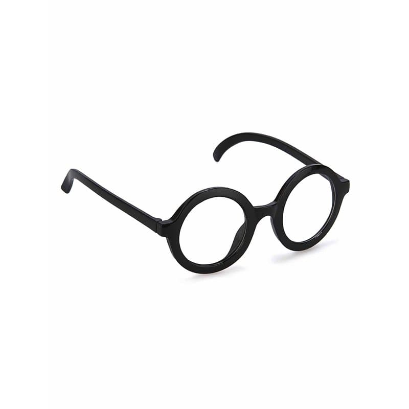 DEGUISE TOI - Lunettes Rondes d'écolier intello Adulte - 1 Paire de Lunettes - Taille Unique - Noir - Accessoires pour déguiseme