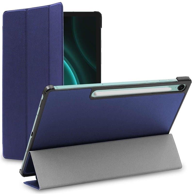 ebestStar - Coque pour Samsung Galaxy Tab S9 FE X510N, 5G X516B, Etui Slim Cover, Housse PU Cuir Rabat Magnétique, Bleu Foncé