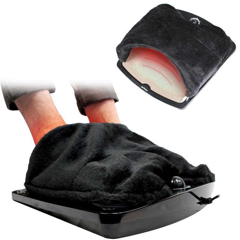 Chauffe Pieds Chauffant Électrique - Chancelière avec Thermostat, 2 Niveaux de Température - Maintien vos Pieds au Chaud en 2 mn