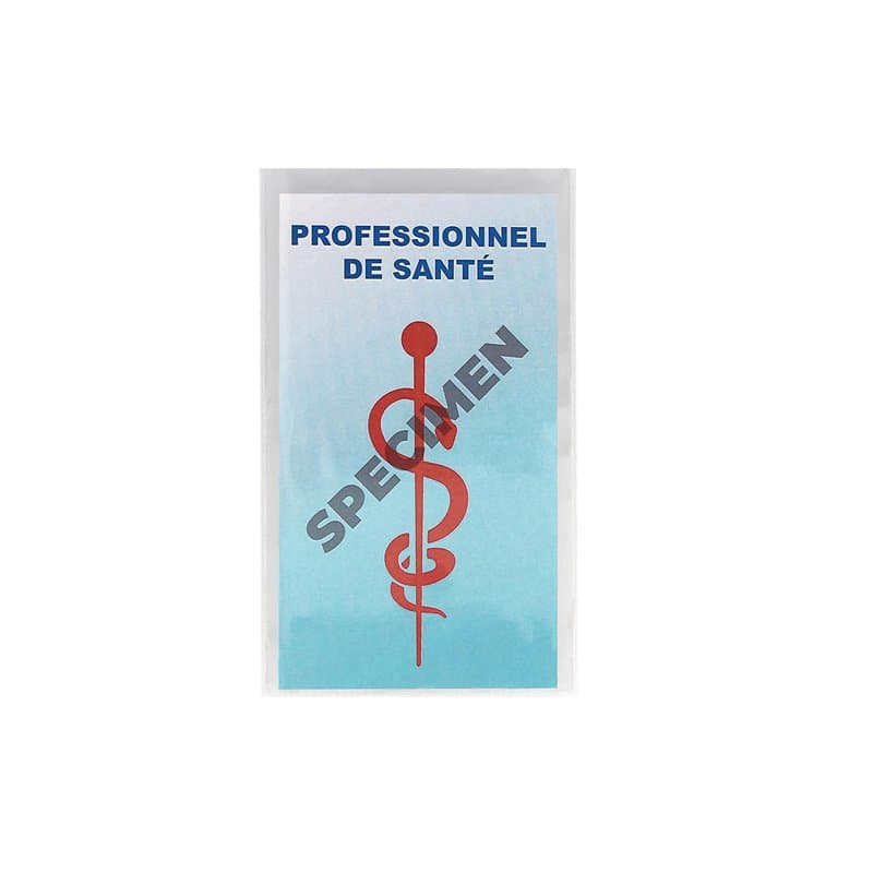Color Pop Porte-caducée adhésif pour Infirmiers/Infirmières - 11,4 x 16 cm - Fabriqué en France