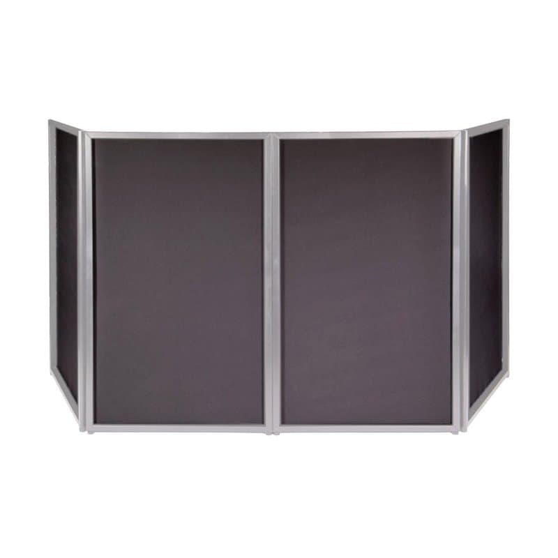 BoomTone DJ Tissu noir extensible en lycra pour habiller un stand DJ 4 panneaux. Compatible avec le BoomTone DJ Façade (non incl