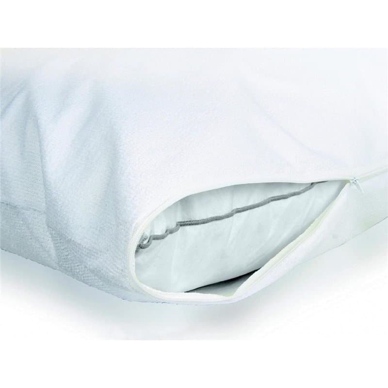 Roupillon - PROTÈGE OREILLER 100% Coton Imperméabilisé COULEURS - Blanc, MATIÈRE - 100% COTON, TAILLES - 140 x 45 cm