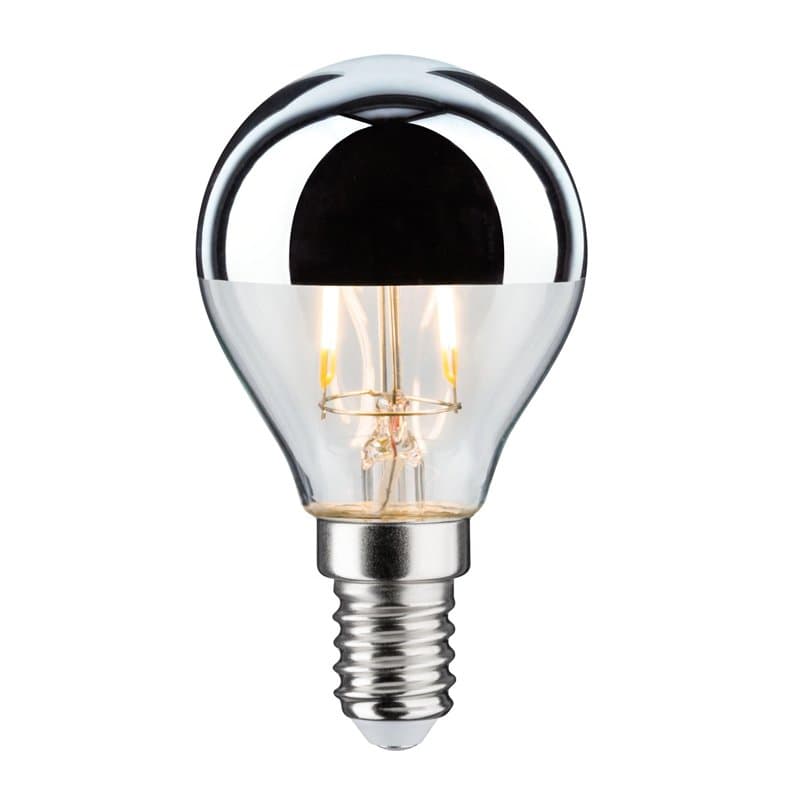 Paulmann 28663 Ampoule LED à filament avec miroir de tête Argenté 2700 K 2,6 W