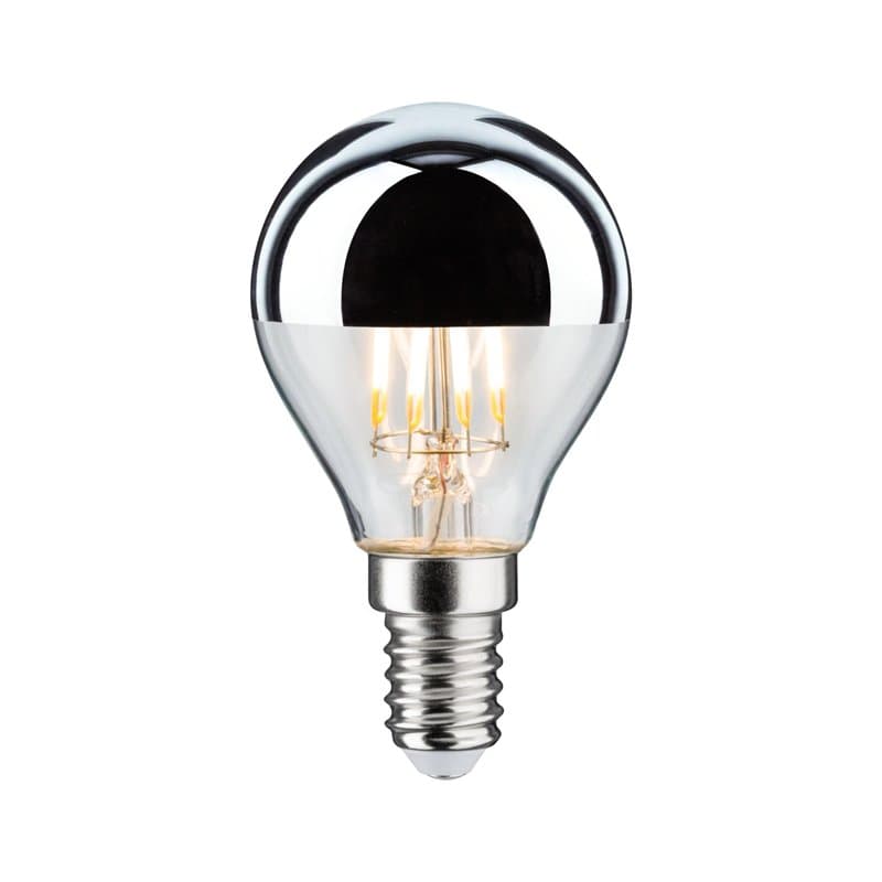 Paulmann 28667 Ampoule LED à filament avec miroir de tête Argenté chaud 2700 K E14 4,8 W