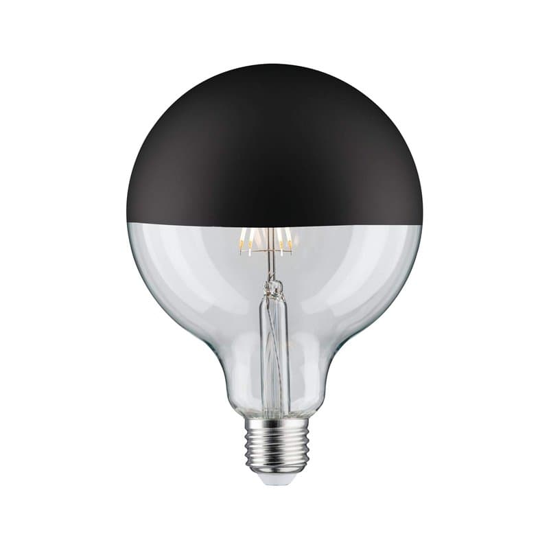 Paulmann 28679 Ampoule LED à filament G125 6 W Noir mat 2700 K Intensité variable E27